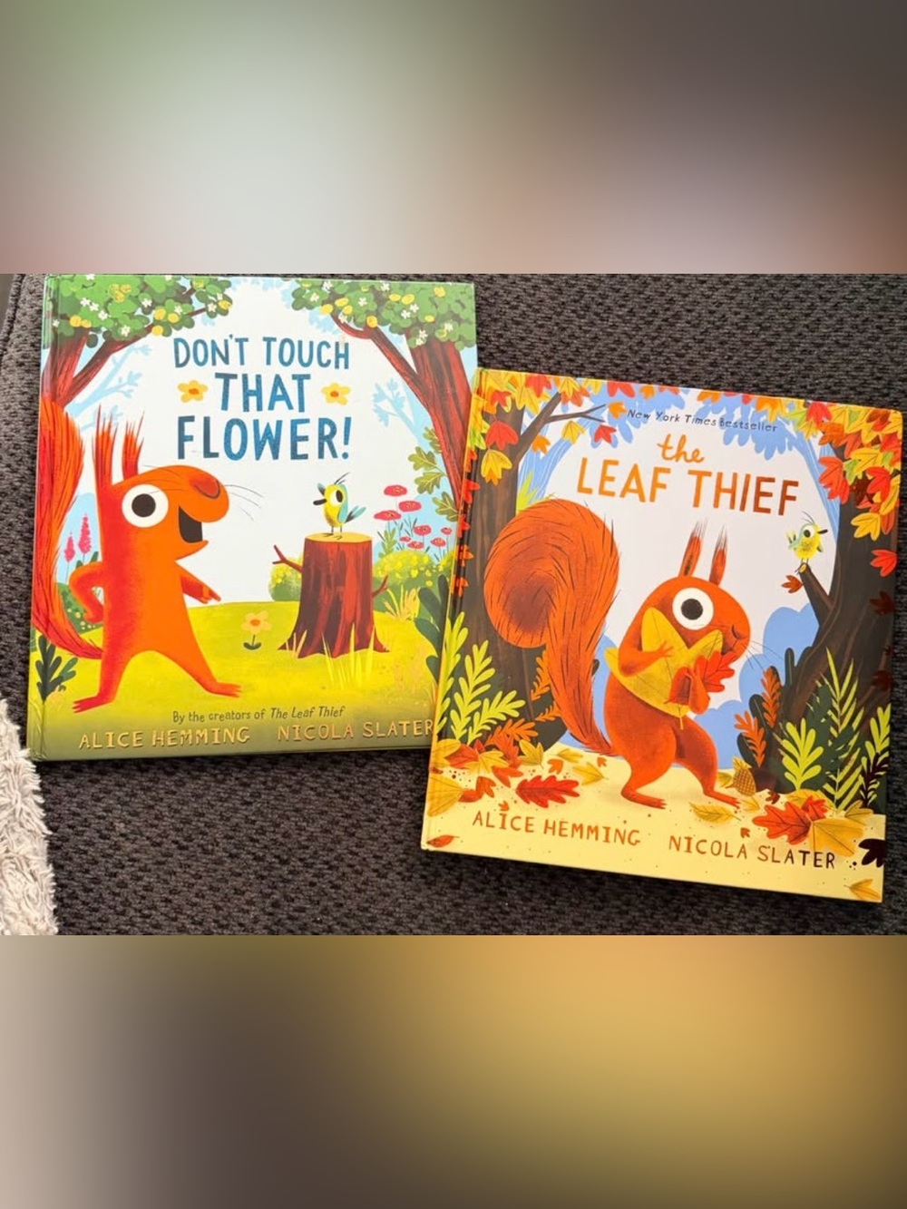 Alice Hemming & Nicola Slater Squirrel Picture Book Set - Orange & Yellow